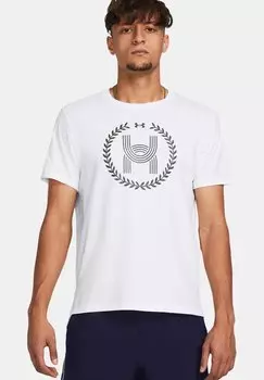 Спортивная футболка RUN EVERYWHERE WREATH Under Armour, цвет white castlerock