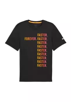 Спортивная футболка Run Fav Forever Faster Puma, черная