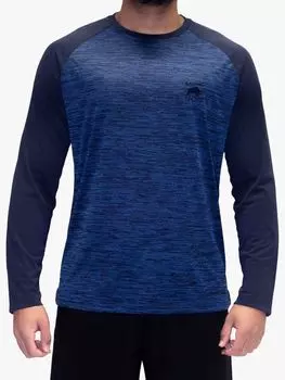 Спортивная футболка с длинными рукавами Raging Bull Performance, темно-синяя