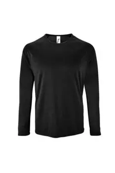 Спортивная футболка с длинными рукавами SOL'S, черный