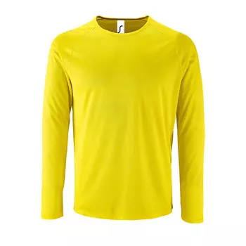 Спортивная футболка с длинными рукавами Sols, желтый