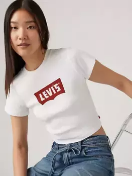 Спортивная футболка с графическим принтом Levi's, белый