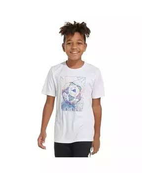Спортивная футболка с короткими рукавами Big Boys AEROREADY Adidas, белый
