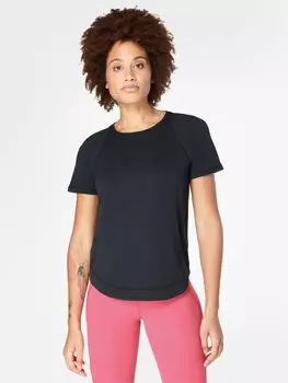 Спортивная футболка с короткими рукавами Sweaty Betty Breathe Easy, черная