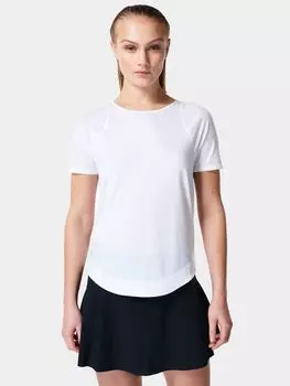 Спортивная футболка с короткими рукавами Sweaty Betty Breathe Easy, белая