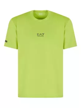Спортивная футболка с логотипом Ea7 Emporio Armani, зеленый