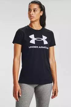 Спортивная футболка с логотипом Sportstyle Rival Under Armour, черный