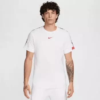 Спортивная футболка с повторяющимся узором NIKE, цвет white