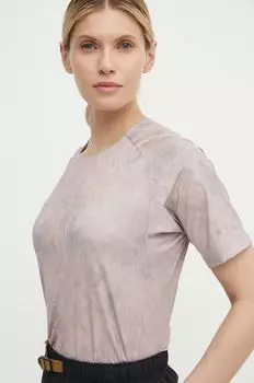 Спортивная футболка с принтом Ice Flow Picture, розовый