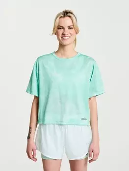 Спортивная футболка Saucony Trainingsshirt Elevate, зеленый