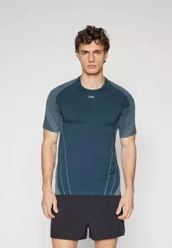 Спортивная футболка SCULPT SEAMLESS ICANIWILL, бирюзовый