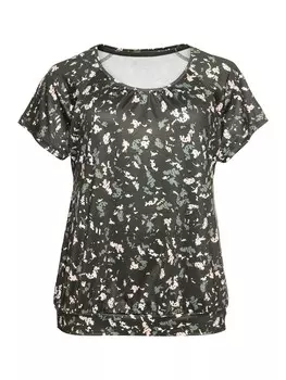 Спортивная футболка Sheego, цвет Olive/Mint