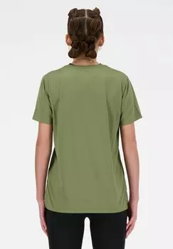 Спортивная футболка SHORT SLEEVE New Balance, хаки