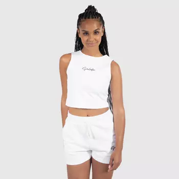 Спортивная футболка SMILODOX Crop Top Rosina, белый