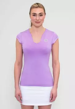 Спортивная футболка SPIKE V-NECK TEE BIDI BADU, фиолетовый