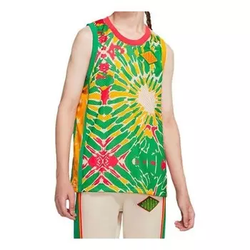 Спортивная футболка sport dna vest men's multi-color 'red green dark' Air Jordan, красный