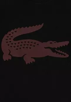 Спортивная футболка Sport Tee Core Performance Unisex Lacoste, чёрная/экспрессо
