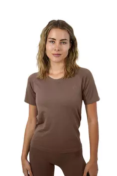 Спортивная футболка Stark Soul Sport Shirt Damen Racer Seamless Laufshirt, цвет deep taupe
