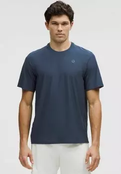 Спортивная футболка STRIPED MESH TENNIS lululemon, синий