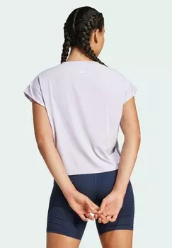 Спортивная футболка STUDIO TEE adidas Performance, серебристый
