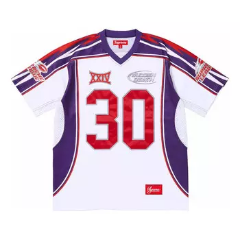 Спортивная футболка sudden death football jersey 'white purple red' Supreme, белый