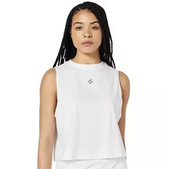 Спортивная футболка Superdry Run Cropped Loose, белый