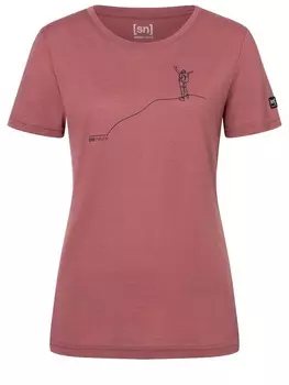 Спортивная футболка supernatural W GIPFELGLCK TEE, розовый