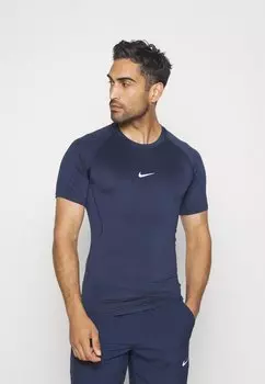 Спортивная футболка Tight Nike, цвет obsidian/white