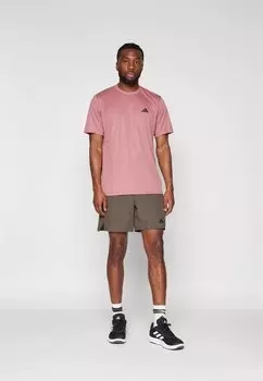 Спортивная футболка Train Essentials Training adidas Performance, preloved малиновый/черный