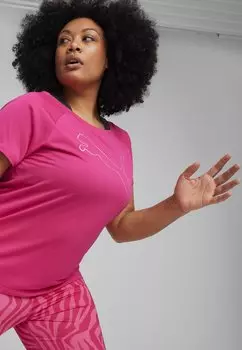 Спортивная футболка TRAIN FAVORITE CAT Puma, цвет garnet rose