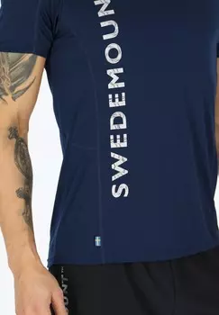 Спортивная футболка TRAINING LOGO Swedemount, цвет Mottled Dark Blue