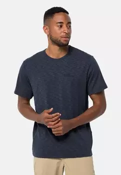 Спортивная футболка Travel Jack Wolfskin, темно-синий