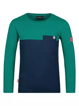 Спортивная футболка Trollkids Bergen, цвет Grn/Dunkelblau