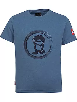 Спортивная футболка Trollkids Trollfjord, серо голубой