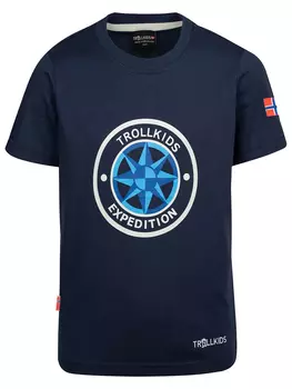 Спортивная футболка Trollkids Windrose, темно синий