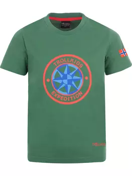 Спортивная футболка Trollkids Windrose, зеленый