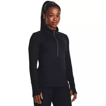 Спортивная футболка Under Armour Qualifier Run half zip, черный