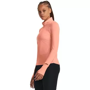 Спортивная футболка Under Armour Qualifier Run half zip, оранжевый