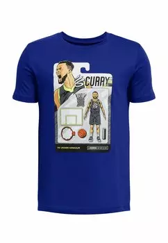 Спортивная футболка UNDER ARMOUR SHORT-SLEEVE GRAPH CURRY ANIMATED TEE 1, цвет royal (400)