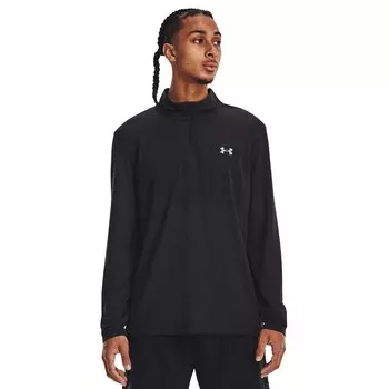 Спортивная футболка Under Armour Stride Seamless half zip, черный