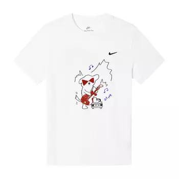 Спортивная футболка унисекс белая Nike, белый