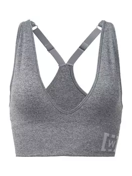 Спортивная футболка Wolford T-shirt Sports Bra Shaping Athleisure, цвет mottled grey