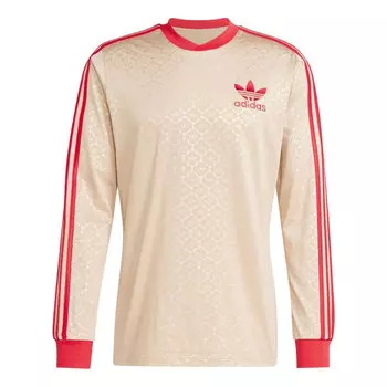 Спортивная футболка x david beckham originals jersey 'magic beige' Adidas, бежевый