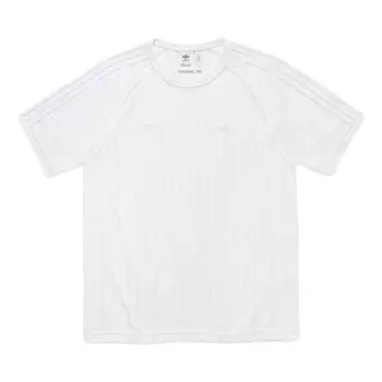 Спортивная футболка x jjjjound football jersey asia sizing 'white' Adidas, белый
