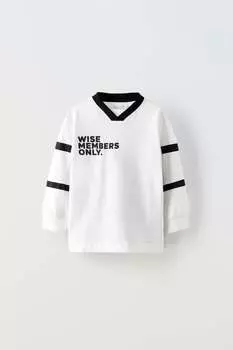 Спортивная футболка ZARA, белый