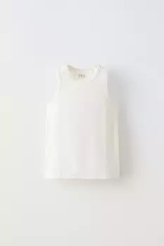 Спортивная футболка ZARA, белый