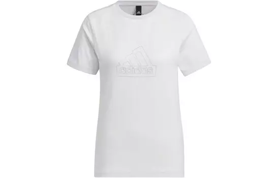 Спортивная футболка женская белая/серая Adidas