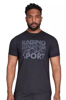 Спортивная графика футболка Raging Bull, черный