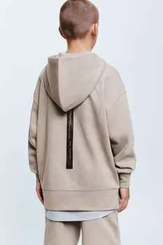 Спортивная худи с этикеткой ZARA, темно-серый