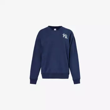 Спортивная и роскошная толстовка из хлопчатобумажного джерси с фирменным принтом '47 x the new york yankees Sporty & Rich, синий